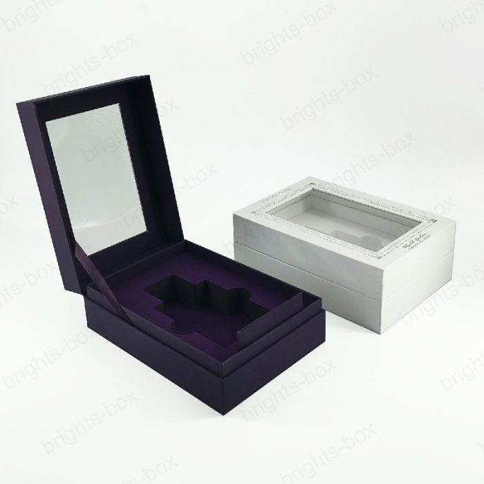 Premium Quality Luxury Rigid Paper Gift Perfume Boxes for Wholesale - Customizable with PVC Window