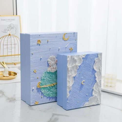 Custom Luxury Oil Painting Makeup Box | Magnetic Rigid Cosmetic Packaging | Wholesale Supplier