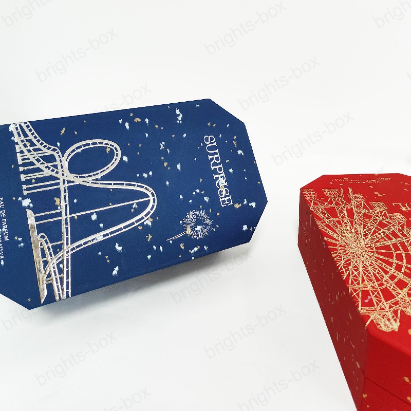 Wholesale Custom Rigid Octagonal Gift Box - High-End Cold Foil Stamping Packaging | Hangzhou Bright