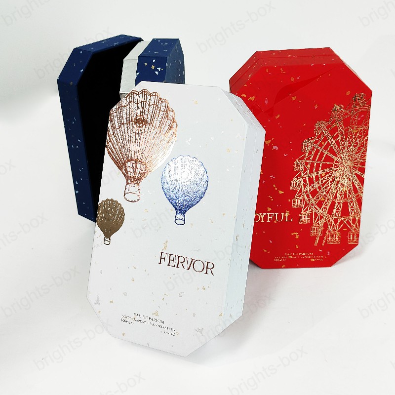 Wholesale Custom Rigid Octagonal Gift Box - High-End Cold Foil Stamping Packaging | Hangzhou Bright