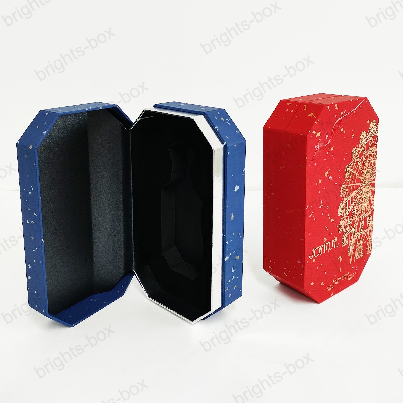 Wholesale Custom Rigid Octagonal Gift Box - High-End Cold Foil Stamping Packaging | Hangzhou Bright
