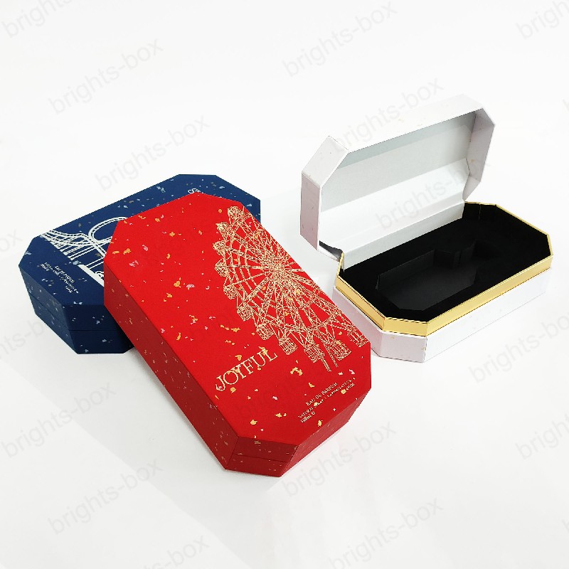 Wholesale Custom Rigid Octagonal Gift Box - High-End Cold Foil Stamping Packaging | Hangzhou Bright
