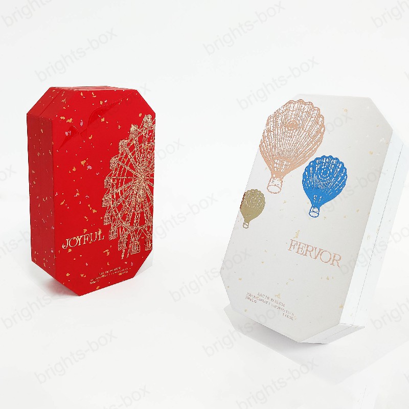 Wholesale Custom Rigid Octagonal Gift Box - High-End Cold Foil Stamping Packaging | Hangzhou Bright