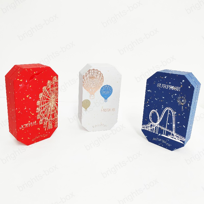 Wholesale Custom Rigid Octagonal Gift Box - High-End Cold Foil Stamping Packaging | Hangzhou Bright