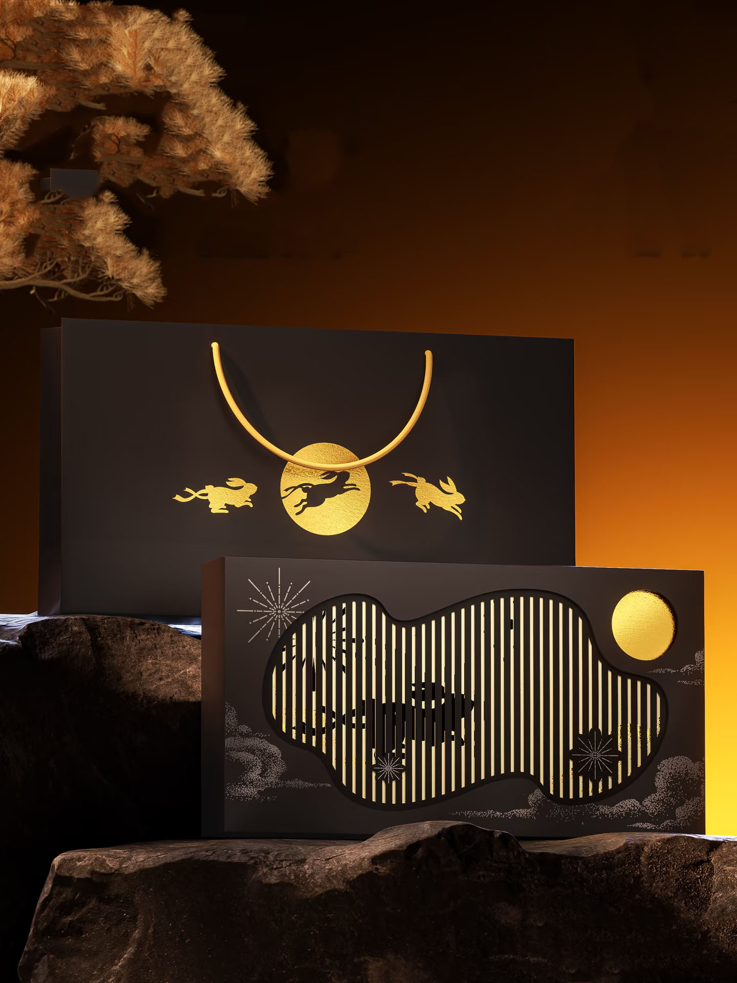 New Design Laser Cutting Drawing Hardboard Box